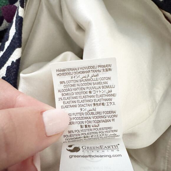 BODEN Heather Textured Shift Dress Navy Blue 6 - Picture 10 of 10